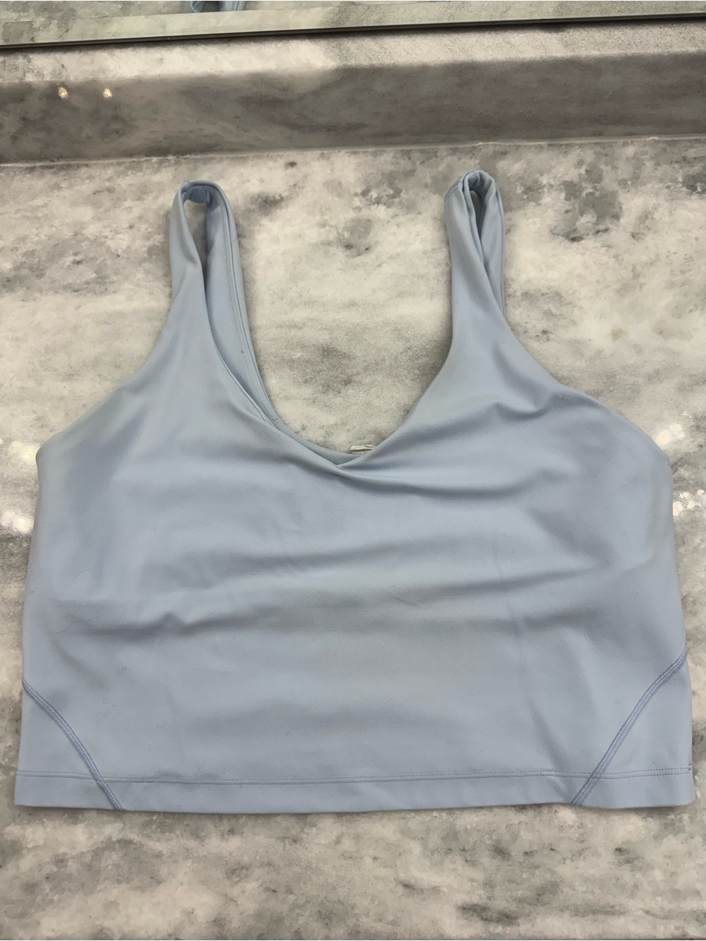 lululemon athletica Light Blue Scoop Neck Sports Bra